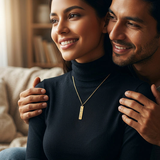 14kt. Gold Love Bar Pendant Necklace