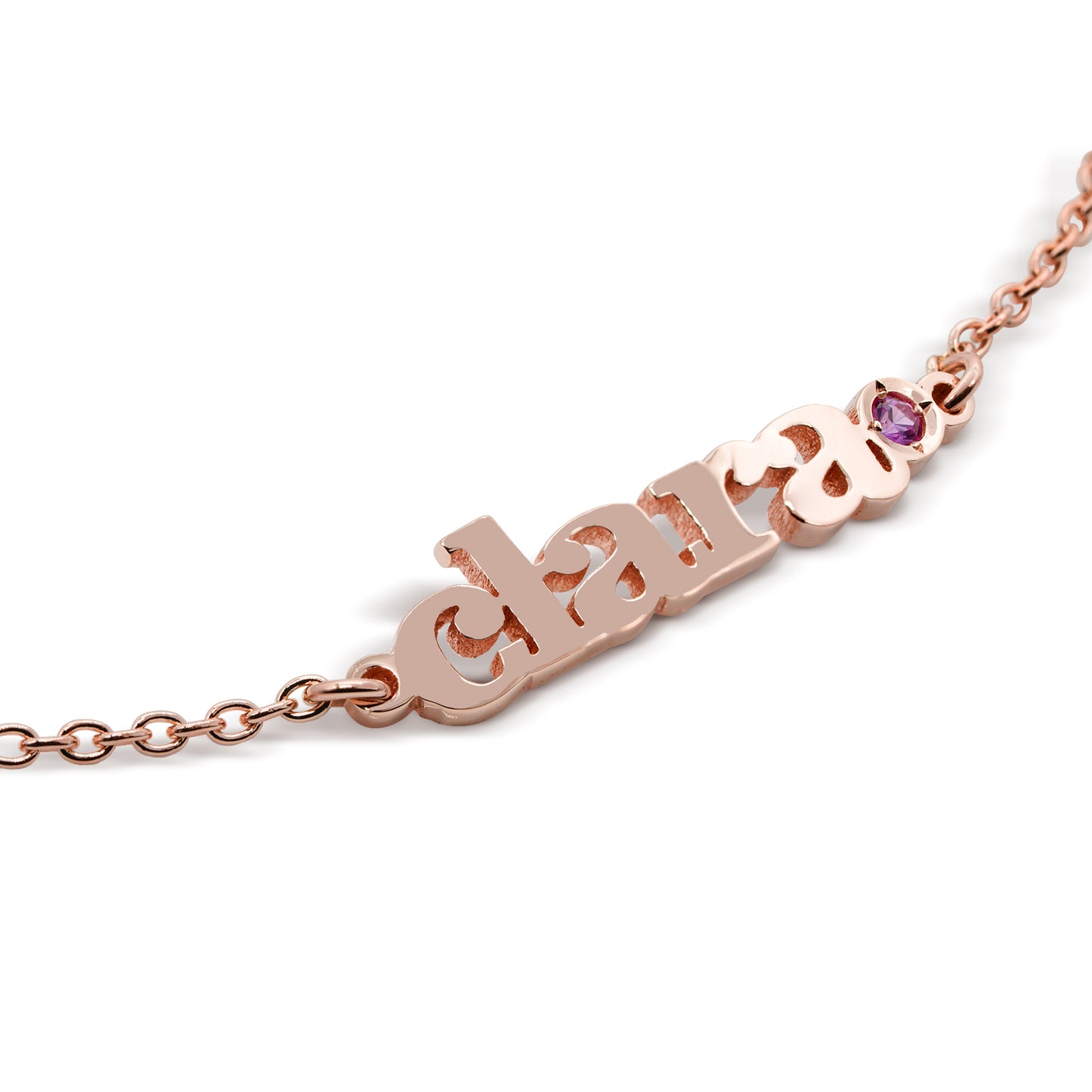 Custom Name Bracelet with Birthstones | Multiple Names Available