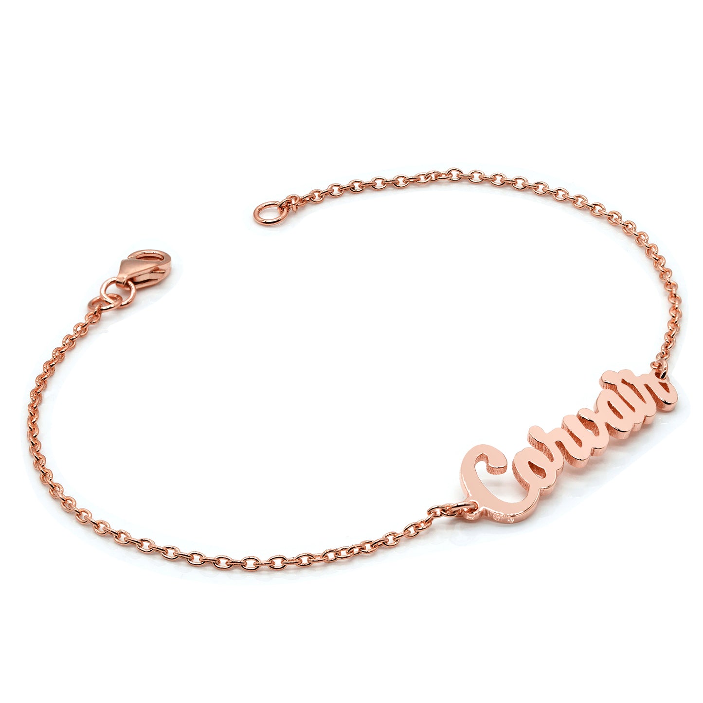 Personalized Script Nameplate Bracelet