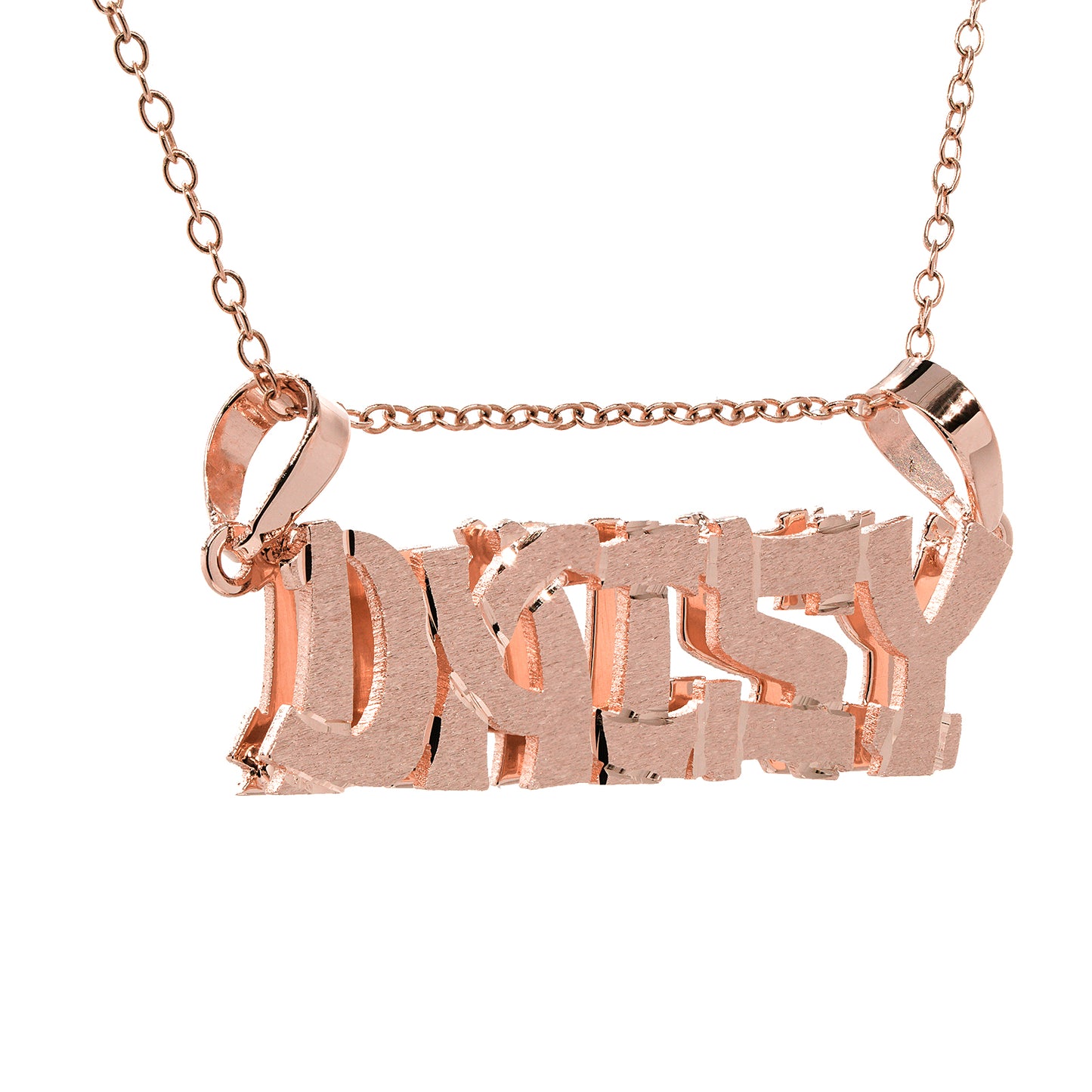 Custom Double Layer Nameplate with Shadowbox in 14K Gold