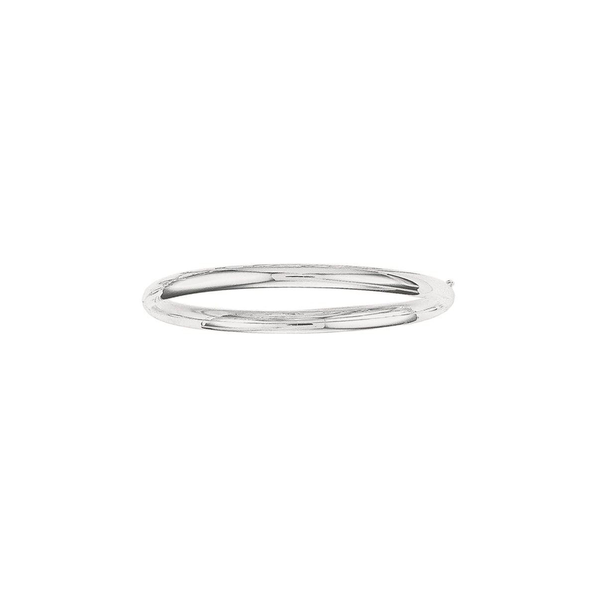 14K Gold Polished Dome Stackable Bangle