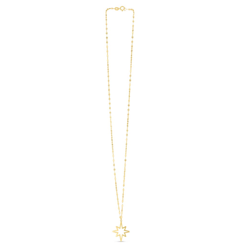 14K North Star Necklace