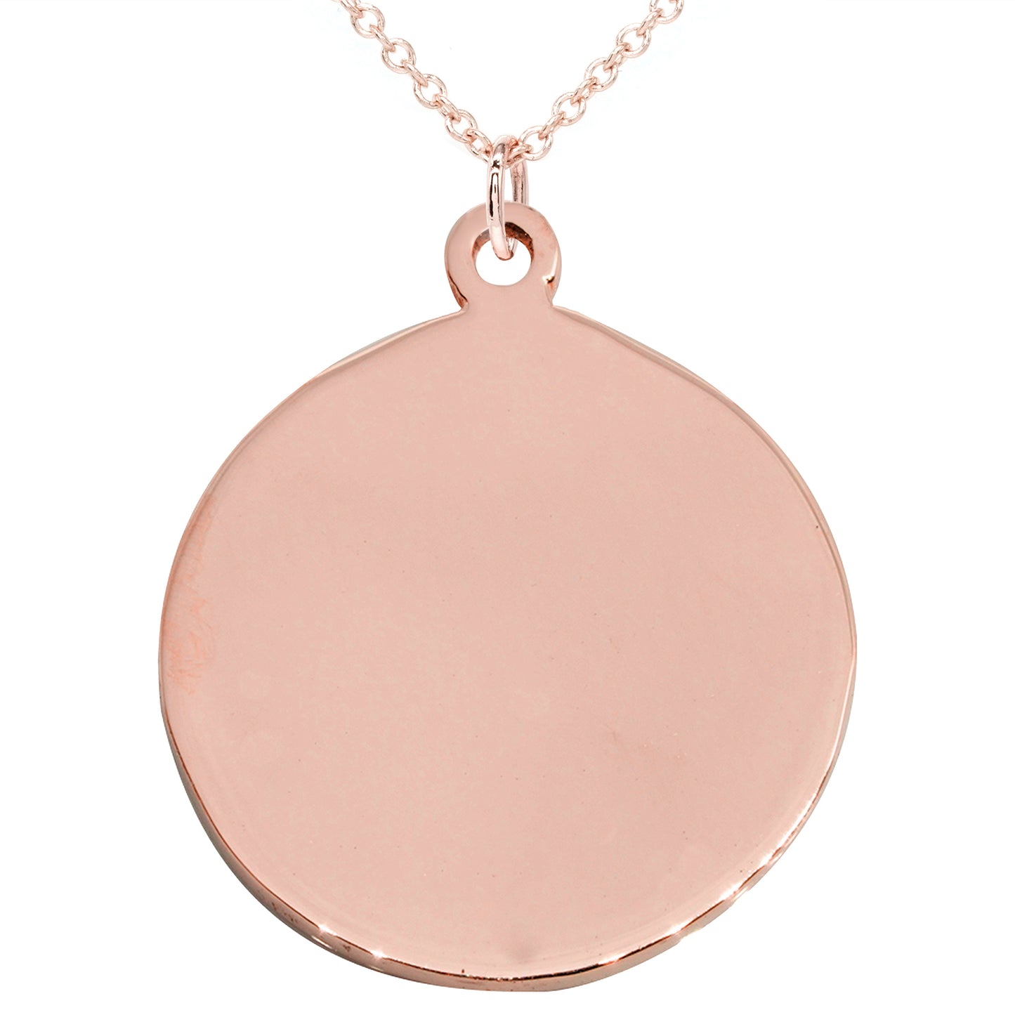 Engravable Disc Pendant in 14K Gold | 9.5mm and 22mm sizes
