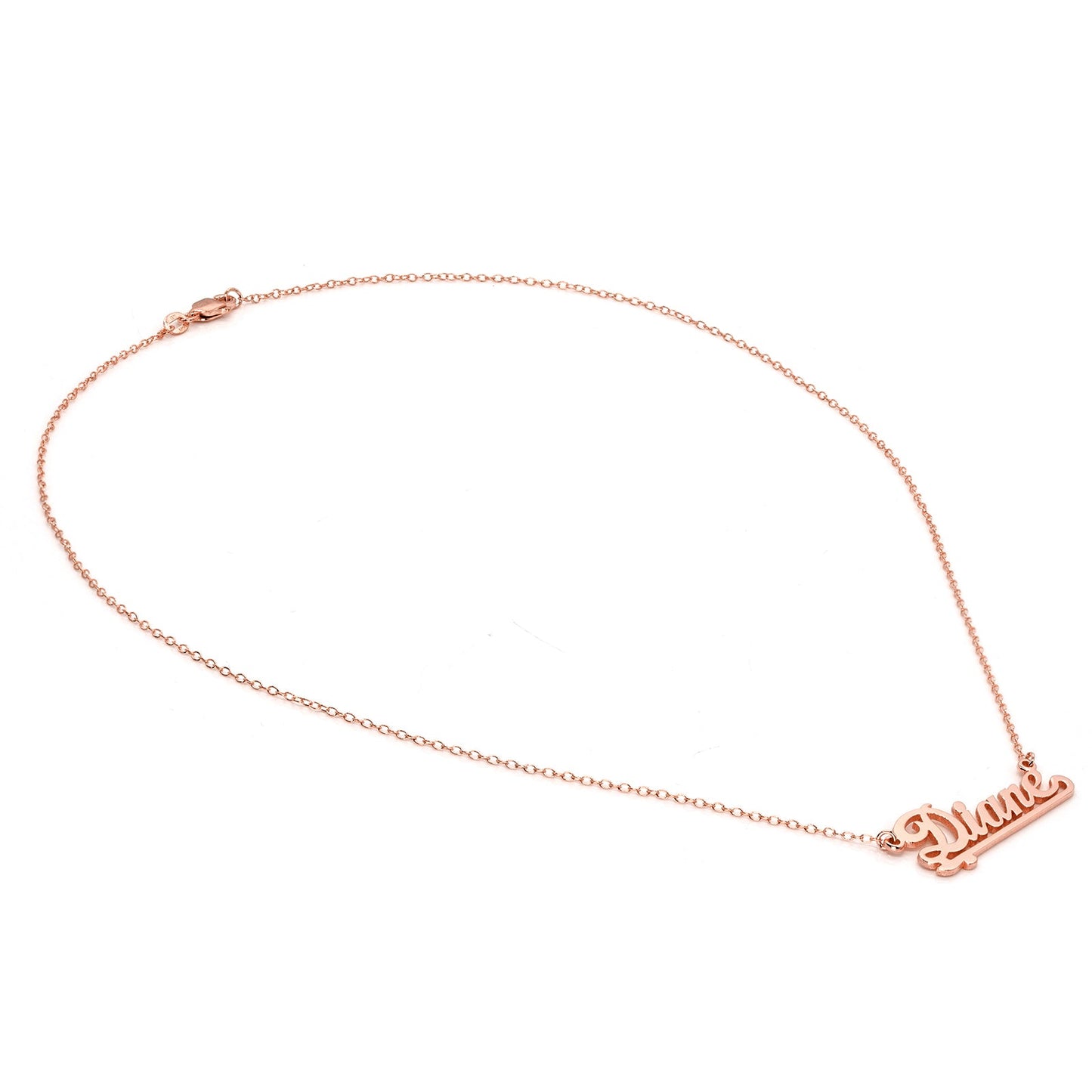 Solid Sterling Silver Personalized Name Plate with High Polish Finish