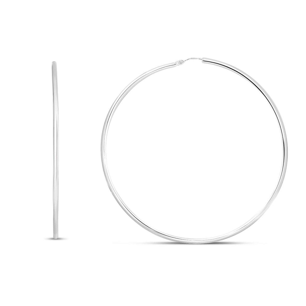Sterling Silver Polished Endless Hoops