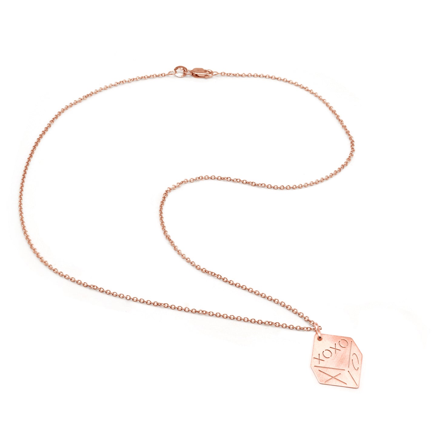 XOXO Dice Charm Pendant in 14K Gold | Engravable