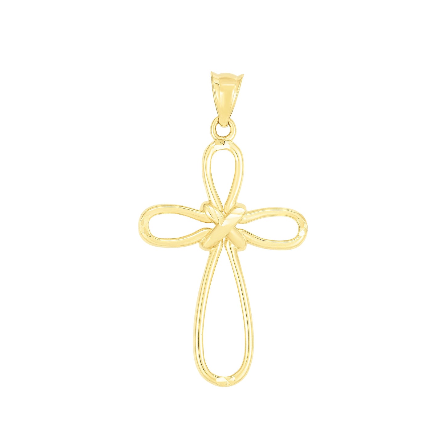 14K Yellow Gold Cross