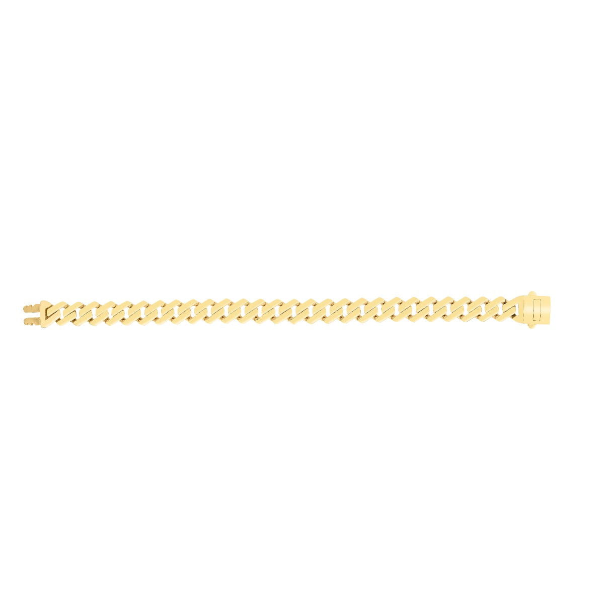 14K Gold Lite Miami Cuban Chain with Box (Both Side Push) Clasp.