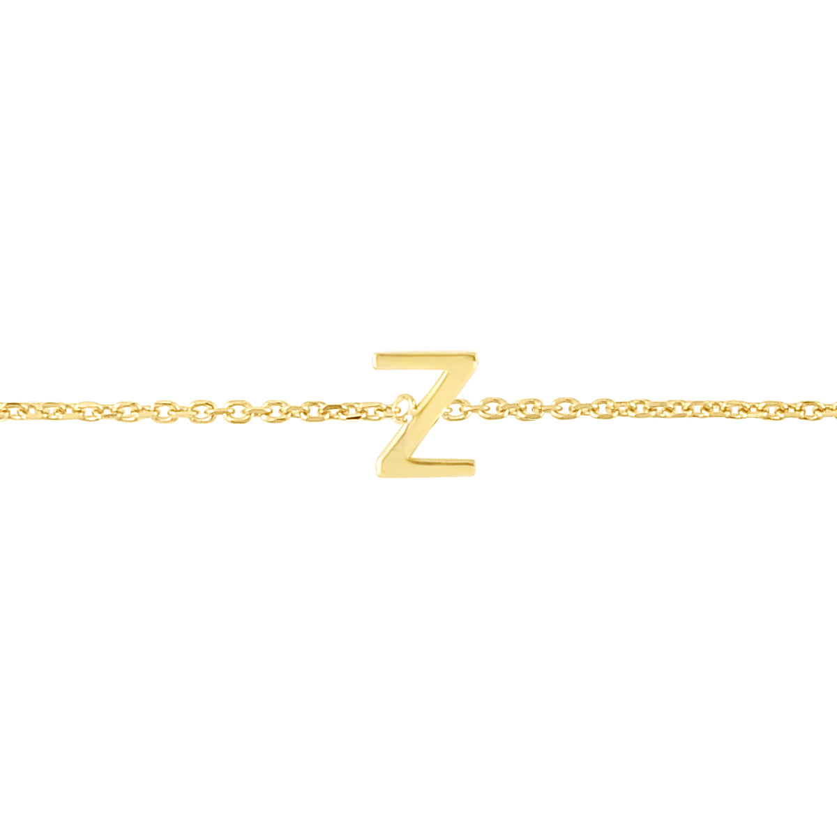 14K Gold Mini Initial Bracelet