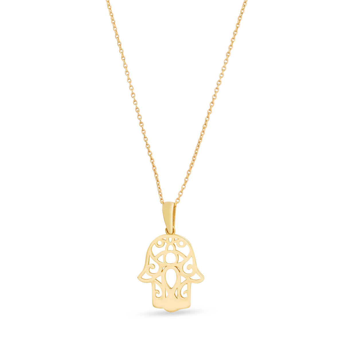 14K Gold Hamsa Necklace