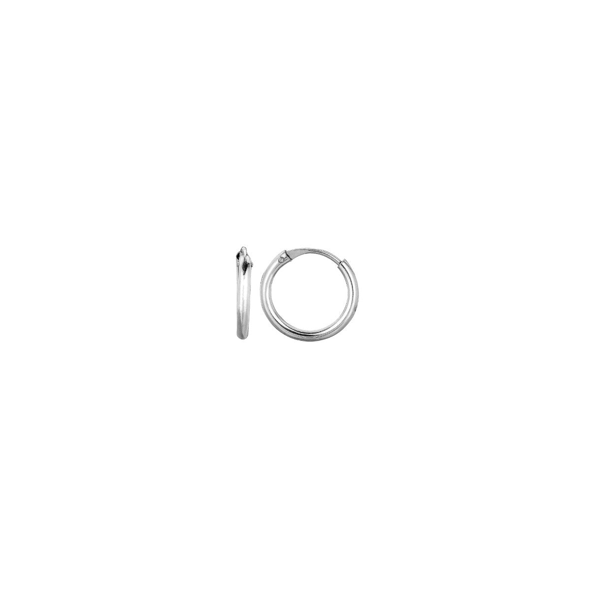 14K Gold Endless Hoop Earring | 10mm