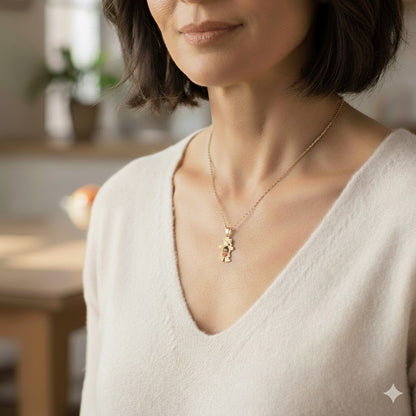 Baby Girl Picture Pendant with Shirt Cut-Out - Personalized Custom Jewelry with Your Pictures | Sterling Silver