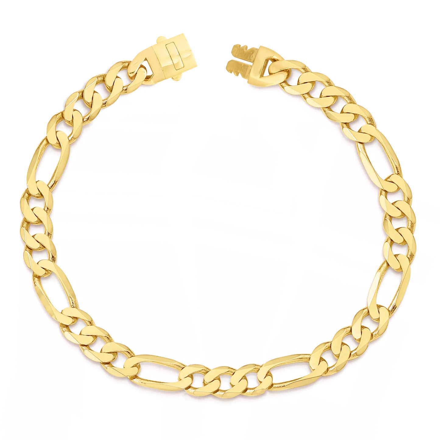 14K Yellow Gold Monaco Figaro Bracelet