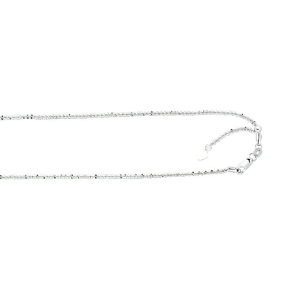 Adjustable Sparkle Chain Necklace with Lobster Lock