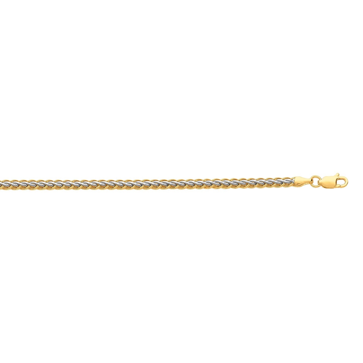 10K Two-tone Gold Weaved Bracelet