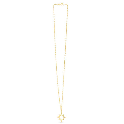 14K North Star Necklace