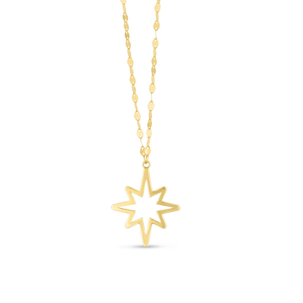 14K North Star Necklace