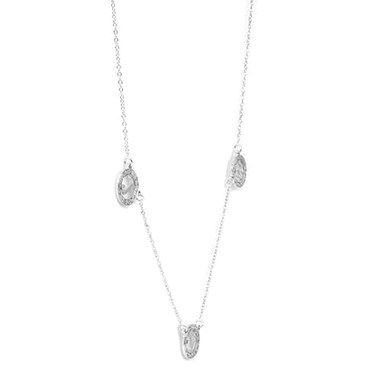 Multi-Initials Station Necklace in 14K Gold with Diamonds | Customizable