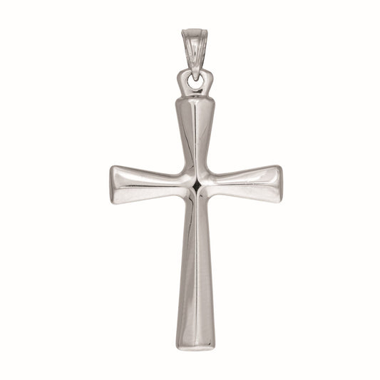 Sterling Silver Polished Roman Cross