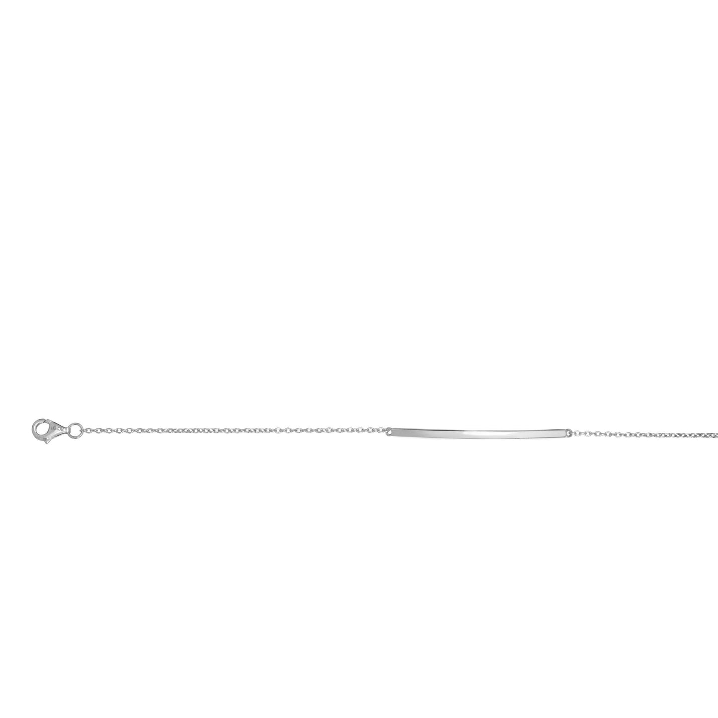 Sterling Silver Thin Long Bar Bracelet