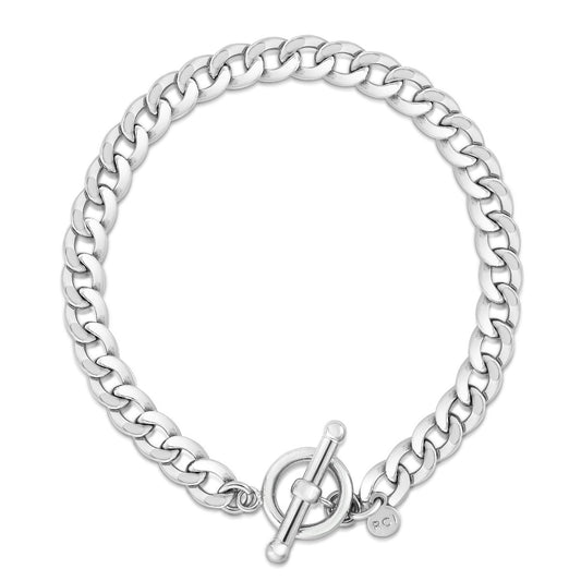 Sterling Silver La Gourmette Toggle Chain