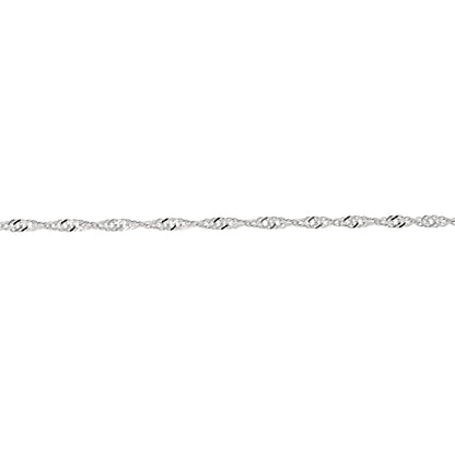 Sterling Silver Singapore Chain with Lobster Clasp