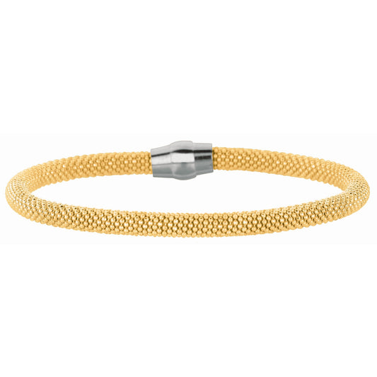 Sterling Silver Magnetic Clasp Popcorn Bangle