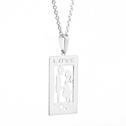 Punch Out Dog Tag Pendant in 14K Gold