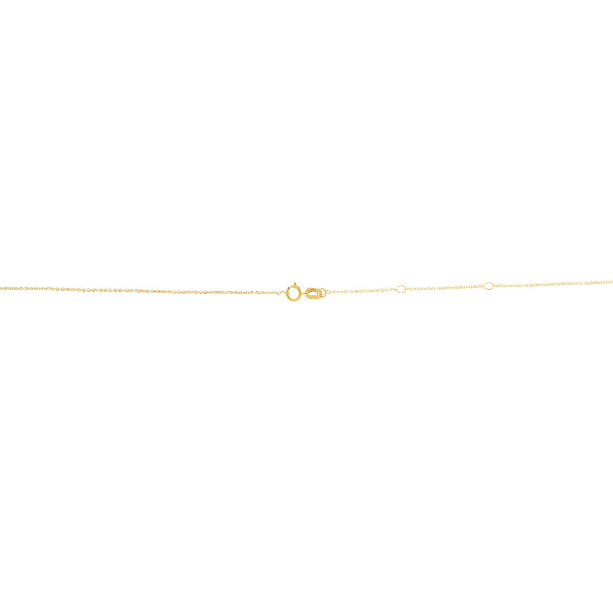 14K Gold Double Extendable Cable Chain Necklace with Spring Ring Lock