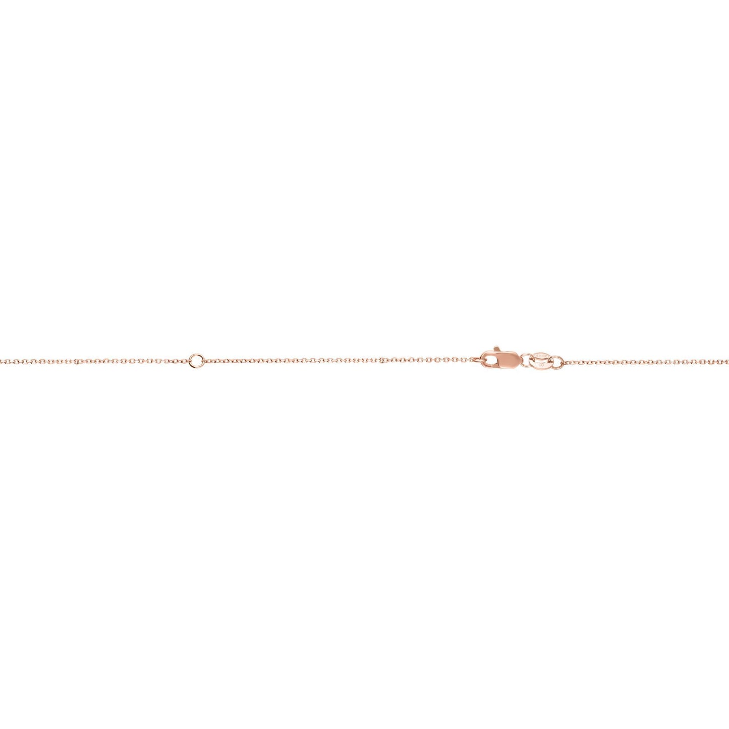Gold Extendable Diamond Cut Cable Chain Necklace with Lobster Lock