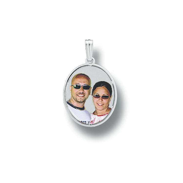 14K Gold Oval Picture Pendant with Cut-Out - Personalized Custom Jewelry with Your Pictures