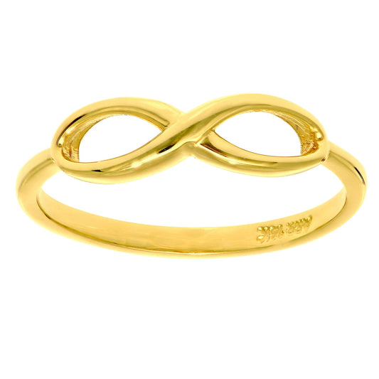 14K Yellow Gold Polished Infinity Ring
