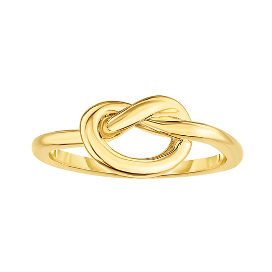 14K Yellow Gold Polished Love Knot Ring