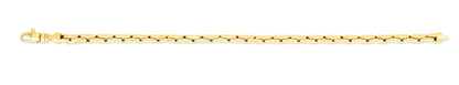14K Gold Vicenza Polished Link Bracelet with Lobster Clasp
