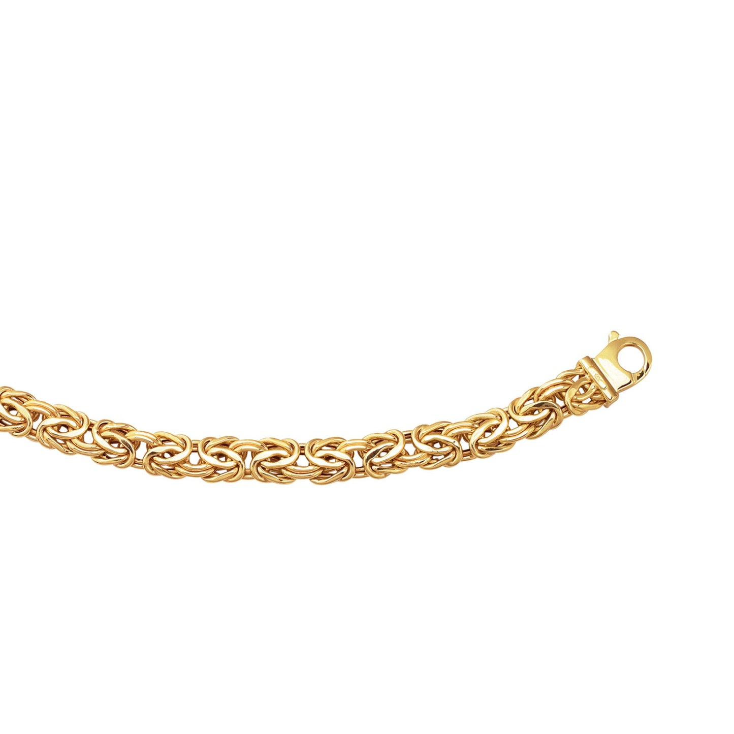14K Gold Byzantine Chain Bracelet