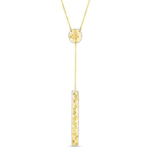 14K Confetti Lariat Necklace