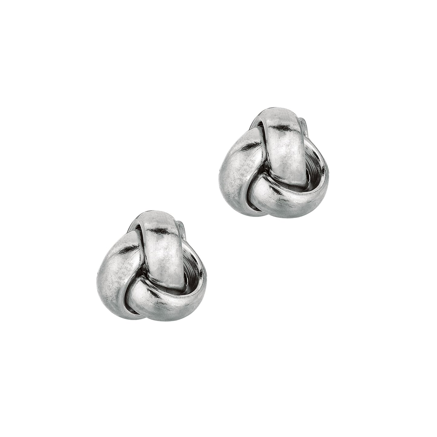 14K Gold Medium Polished Love Knot Stud Earring | 10K Available